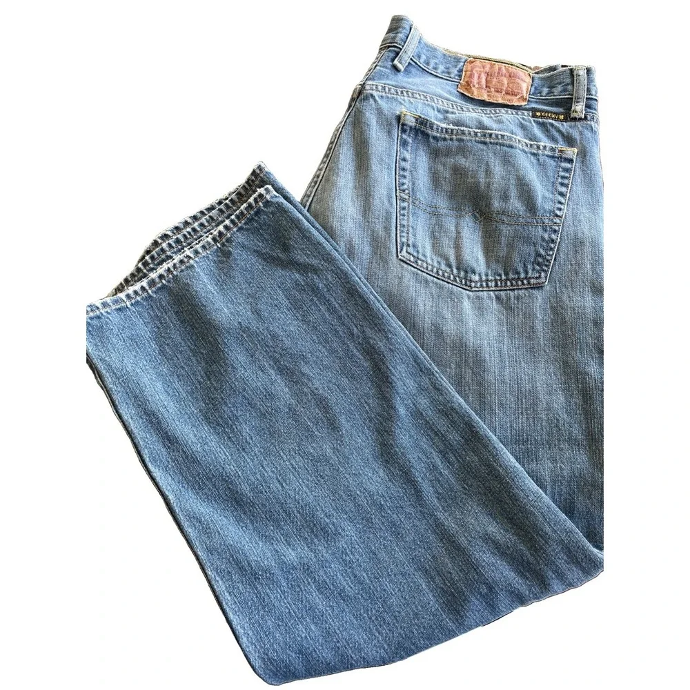 Lucky Brand 181 Vintage Baggy Jeans Men's Size 38X30 Distressed Skate